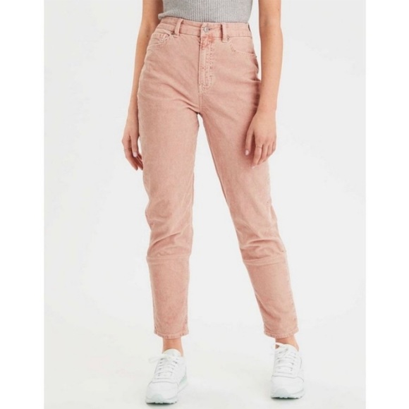 NEW American Eagle Plus Size Corduroy Super Stretch Mom Jeans - Picture 1 of 7